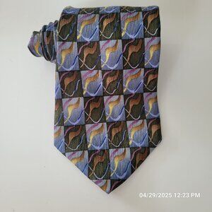 Jerry Garcia Tie Silk Blue Abstract 3.75 x 60 USA